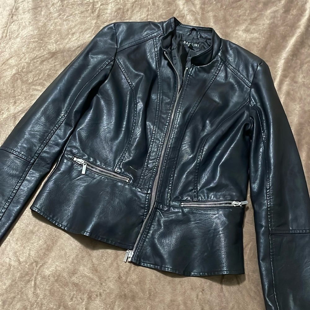 Baccini Faux Leather Jacket